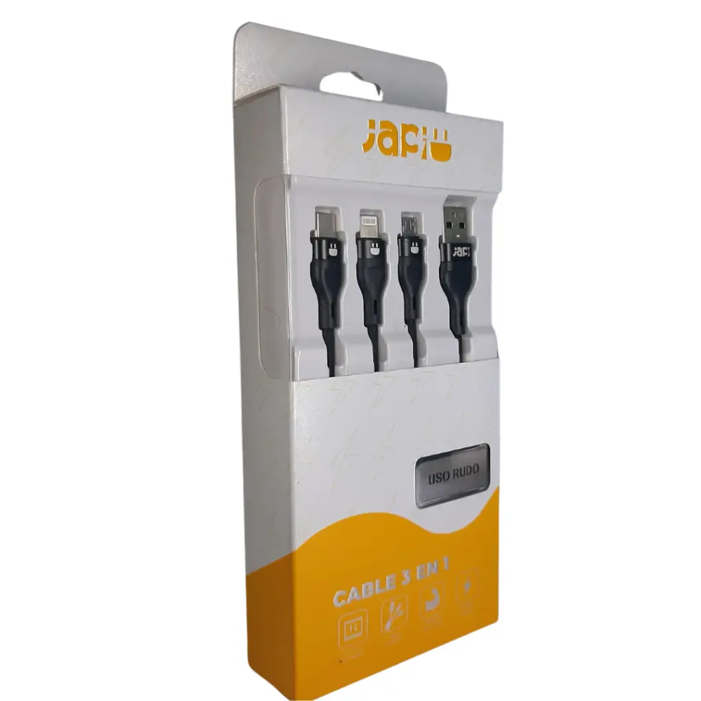 CABLE 3 EN 1 USO RUDO  JPU-3-1