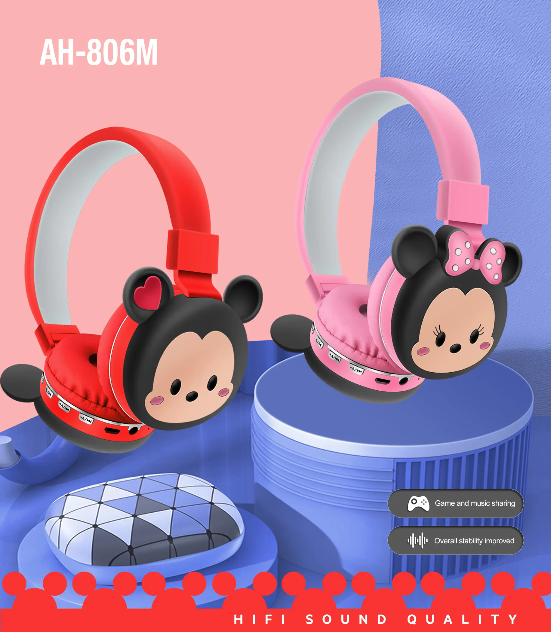 [AH-806M] AUDIFONOS BLUETOOTH AH-806M