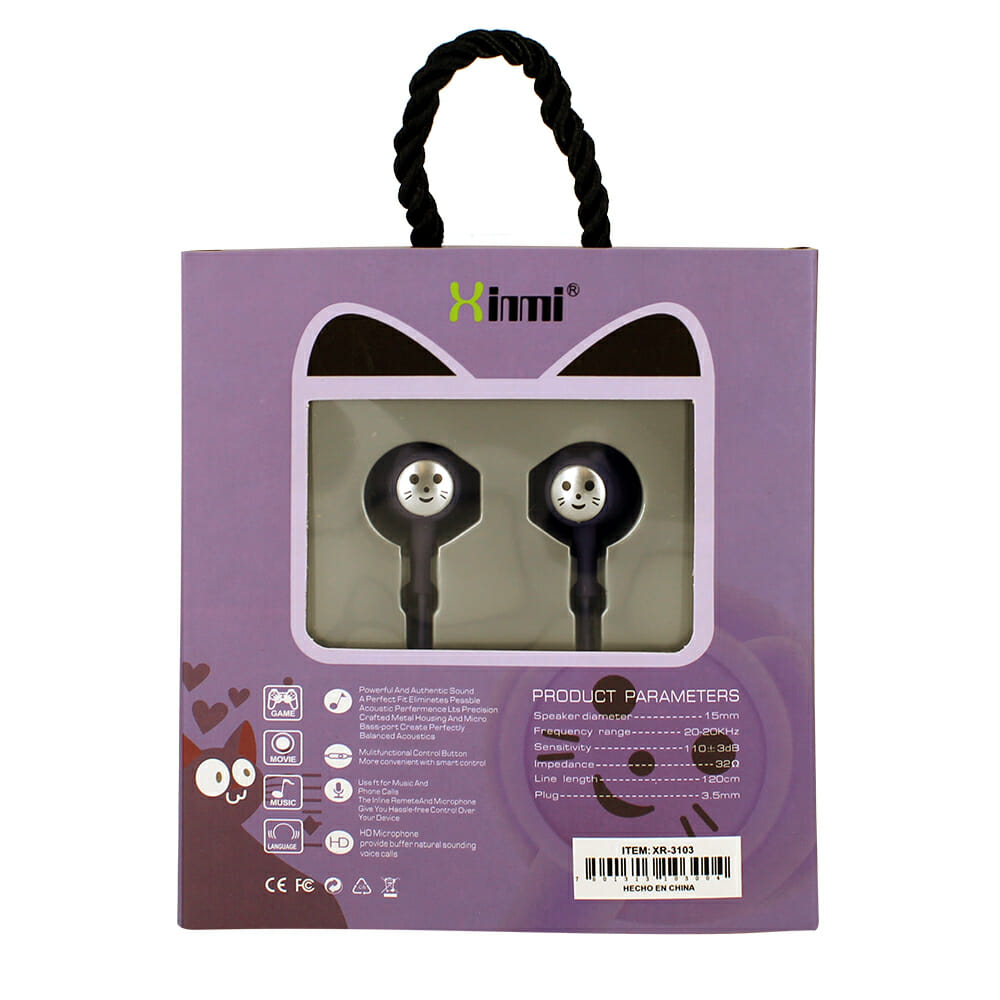 AUDIFONOS XINMI GATITO XR-3103
