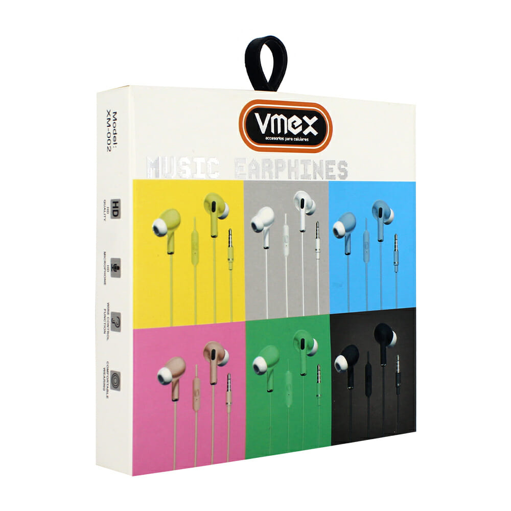[XM-002] AUDIFONOS VMEX EARPHINES XM-002