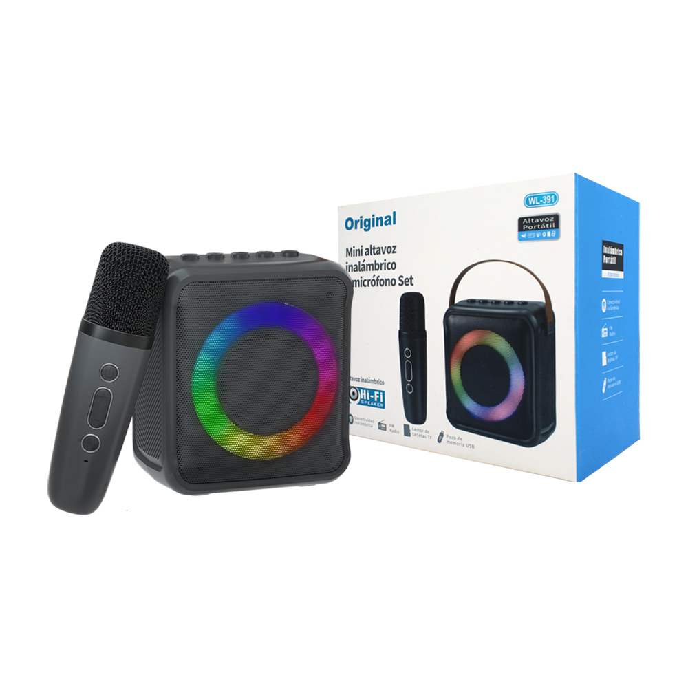 MINI ALTAVOZ INALAMBRICO Y MICROFONO WL-391
