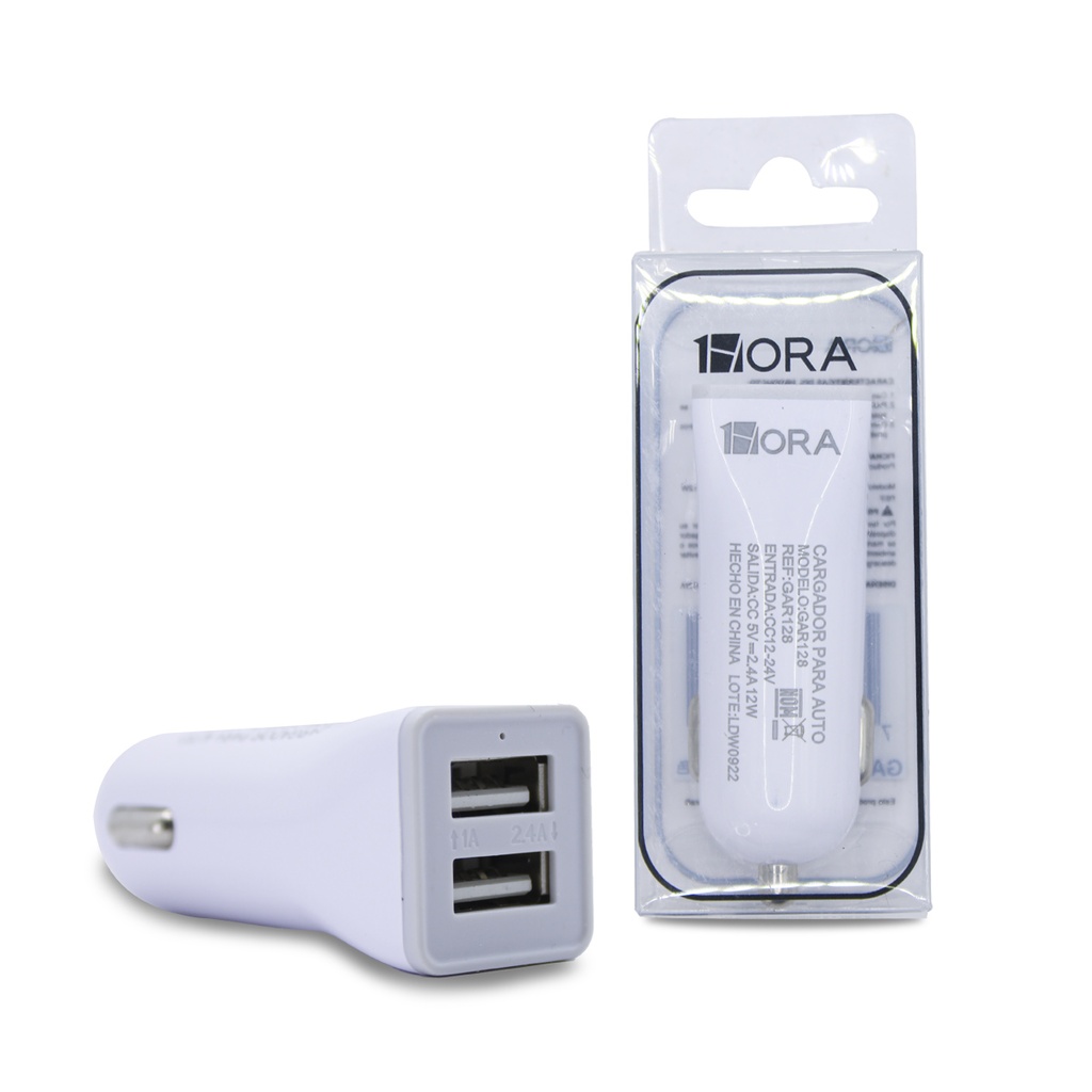 [GAR128] CARGADOR PARA AUTO 12W GAR128